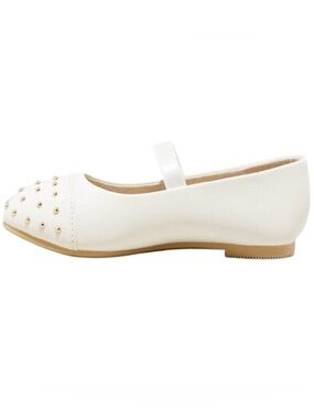 Cat & Jack White Studded Mary Jane Flats Size 9
